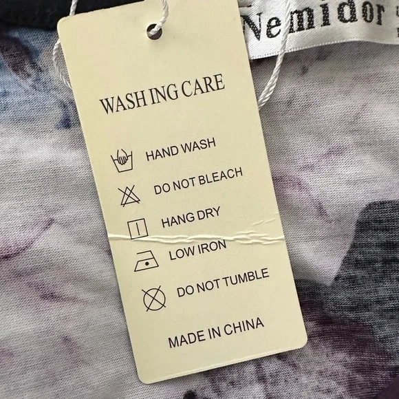 Nemidor Plus Size Floral Attached Sash Belt Dress 16 - Picture 7 of 8